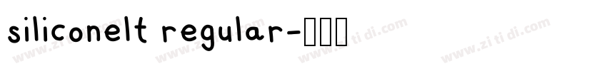 siliconelt regular字体转换
